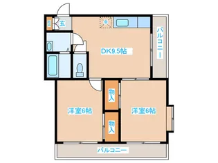 コンフォ-ト石田【2階】の間取り