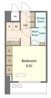 Totsu Residence Shiba【4階】の間取り