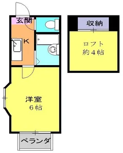 リージェントさつき【2階】の間取り