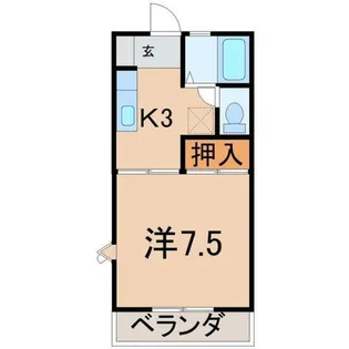 エッセンシャル岡部【3階】の間取り