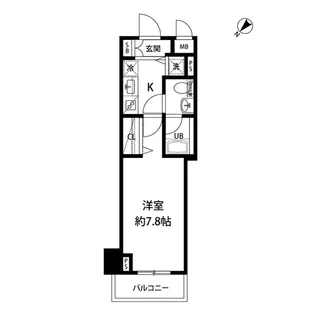 ルクレ日本橋馬喰町【5階】の間取り