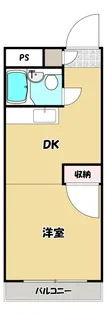 コーポイン天王寺パート1【4階】の間取り