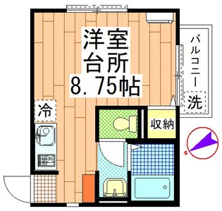 ハイツK【2階】の間取り