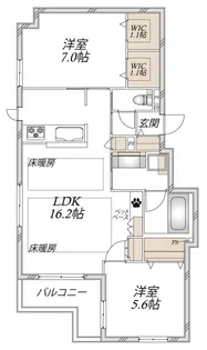 レアリゼ高井戸【2階】の間取り