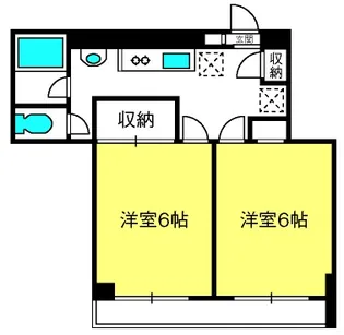大興マンション土呂【1階】の間取り