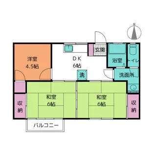 コーポ後藤【1階】の間取り