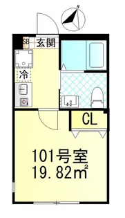Bloom元住吉【1階】の間取り