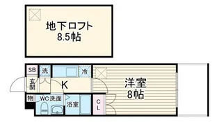 ステージファースト宮崎台【1階】の間取り