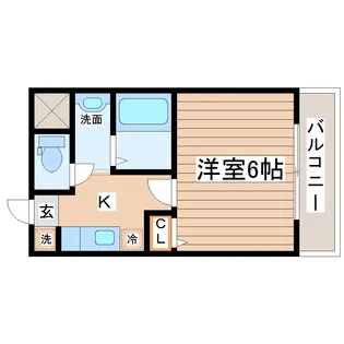 ジュネス向山【1階】の間取り