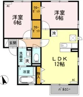 ソル・セレッソ【1階】の間取り
