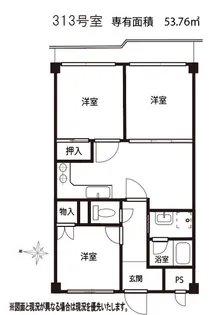 セントラルコート【3階】の間取り