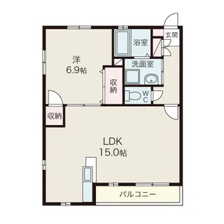 サンブライトI【2階】の間取り