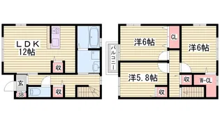 アルターナ英賀保の間取り