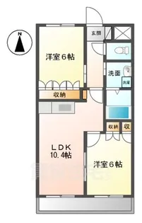 Y’sマンション【2階】の間取り