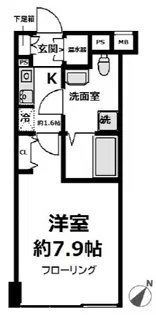 ラビバーレ阪東橋【4階】の間取り