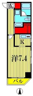 コンフォリア本所吾妻橋【6階】の間取り