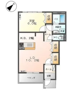 リバーサイドヴィラ【1階】の間取り