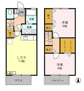 プランタニエール 2の間取り