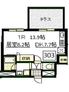 ベーシズ・イースト【3階】の間取り