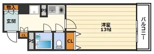 アヴァンセクール西天満5丁目【4階】の間取り