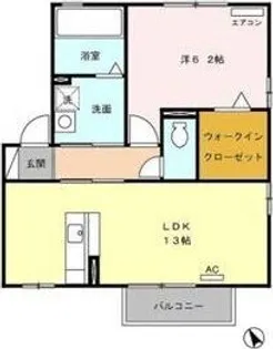 オークフォレスト B【2階】の間取り