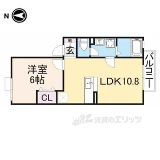 アトリオ・フランA棟【2階】の間取り
