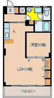 クイーンズパレスキヨスエ【5階】の間取り