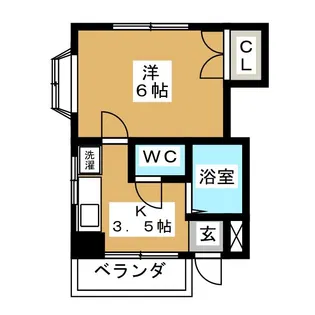 フェリシモサチ【3階】の間取り