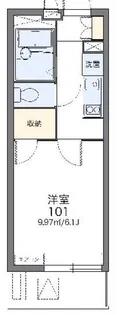 レオパレス中川II【2階】の間取り