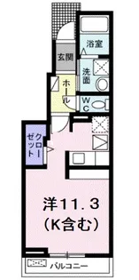 ラ・ルーチェ【1階】の間取り
