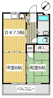 青葉山ハイツ【1階】の間取り