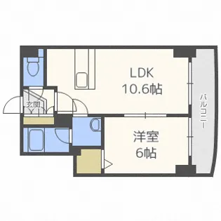 フォーシーズンズ植物園【5階】の間取り