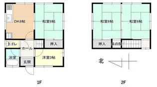 広島県福山市御幸町大字下岩成【一戸建】の間取り