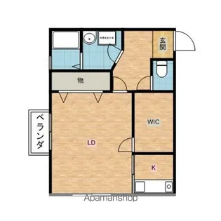 ニューグリーンコーポカシマ【1階】の間取り
