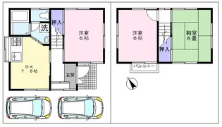 千葉県柏市青葉台2【一戸建】の間取り