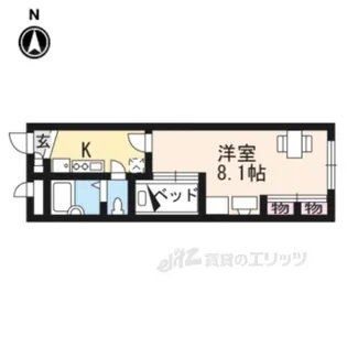 レオパレスマメゾン【2階】の間取り