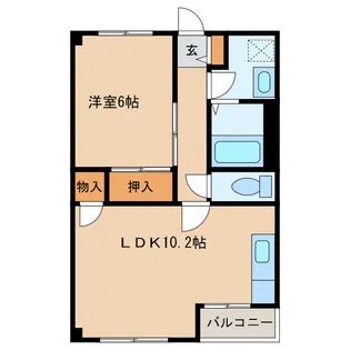 アンフルラージュ【3階】の間取り