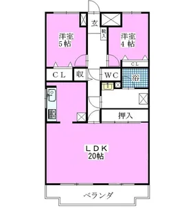 市川東レジデンス【6階】の間取り