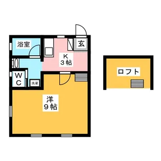 メゾンドアンジュ【2階】の間取り