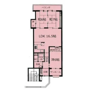 プレジデントステイツ上袋【2階】の間取り
