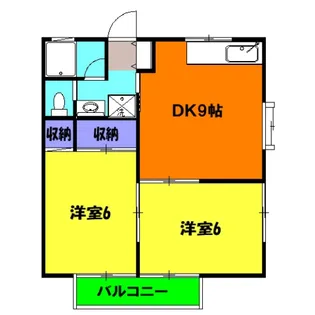シティハイツSATOII【2階】の間取り