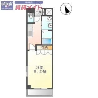 ハイツ南丸の内【1階】の間取り