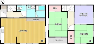 東京都武蔵野市御殿山2【一戸建】の間取り