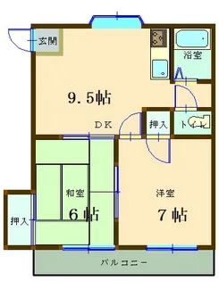 ニューキャピタルハイツ川田【2階】の間取り