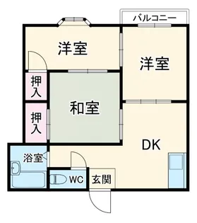 サンバンプ鎌ヶ谷【1階】の間取り