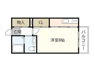 ウエストヒルズIII番館【1階】の間取り