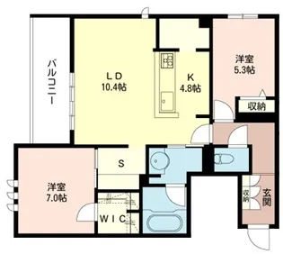 シャルマン平和台【3階】の間取り