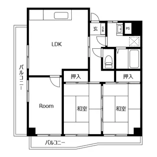 ウイングコーポ大原【1階】の間取り