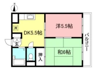 セシーズ東百合丘【3階】の間取り