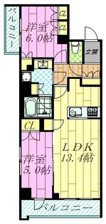 プレディアコート西葛西【4階】の間取り